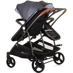 Carucior gemeni Chipolino Duo Smart 3 in 1 silver grey - Img 4
