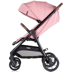 Carucior sport Chipolino Ultera cu husa picioare pink marshmallow - Img 3