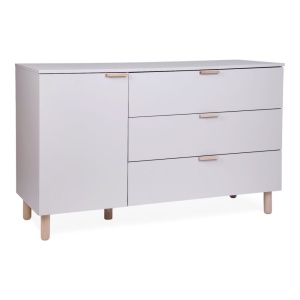 Comoda Childhome Clay 137x77x98 cm cu masa de infasat