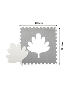 Covoras de joaca puzzle 120x120 cm Momi, Feli - Grey - Img 3
