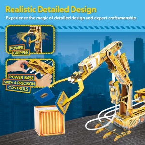 Cubic Fun - Puzzle 3D brat robotic hidraulic 185 piese - Img 4