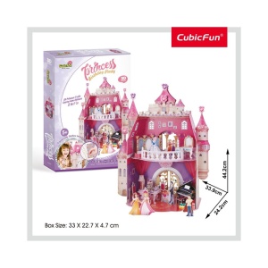 Cubic Fun - Puzzle 3D si Stickere Aniversarea Printesei 95 Piese - Img 3