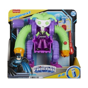 FISHER PRICE IMAGINEXT DC SUPER FRIENDS VEHICUL CU FIGURINA JOKER - Img 8