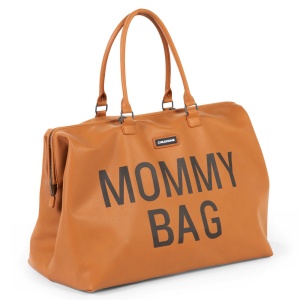 Geanta de infasat Childhome Mommy Bag piele ecologica Maro - Img 2