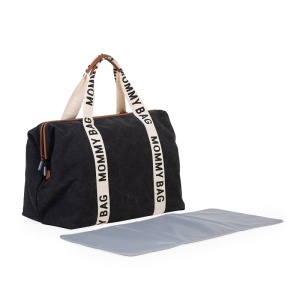 Geanta de infasat Childhome Mommy Bag Signature Negru - Img 3