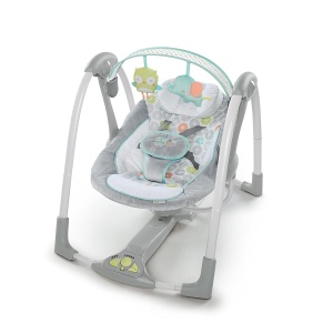 Ingenuity - Leagan portabil Swing 'n Go Portable Swing™ - Hugs & Hoots™ - Img 2