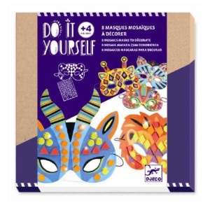 Joc creativ DIY Masti animale din jungla, Djeco - Img 2