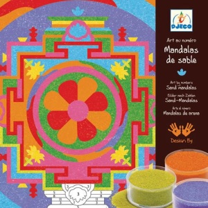 Joc cu nisip colorat Djeco Mandala tibetana
