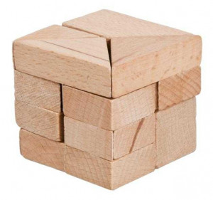 Joc logic IQ din lemn Tangram 3D