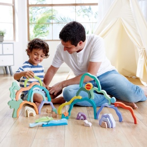 Jucarie din lemn de stivuit pentru copii - Natura - Img 2