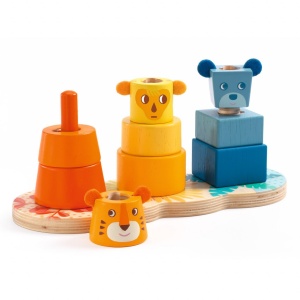 Jucarie educativa bebe MultiStack, Djeco - Img 3