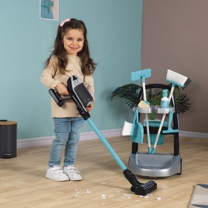 Jucarie Smoby Set curatenie cu troller si aspirator electronic Rowenta negru - Img 6