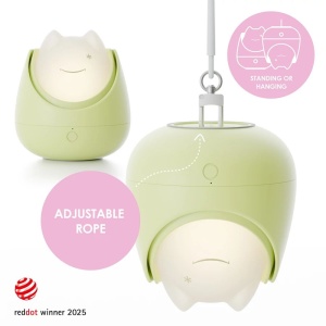 Lampa de veghe Nosiboo Zigg antrenor de somn pentru copii cu lumina rosie si temporizator Sage - Img 4