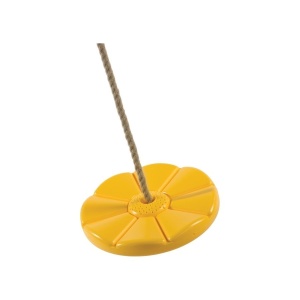 Leagan monkey, 3 ani+, rotund, din plastic HDPE, PP galben, KBT - Img 2
