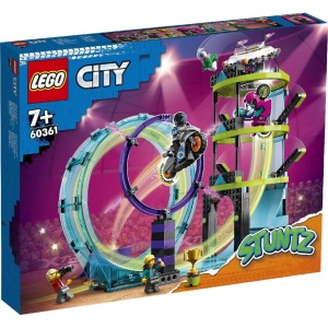 LEGO CITY PROVOCAREA SUPREMA DE CASCADORII PE MOTOCICLETA 60361 - Img 1