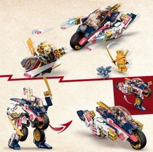 LEGO NINJAGO MOTOCICLETA DE VITEZA ROBOT TRANSFORMATOR AL SOREI 71792 - Img 3