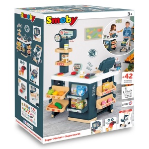 Magazin pentru copii Smoby Super Market cu 42 accesorii - Img 8