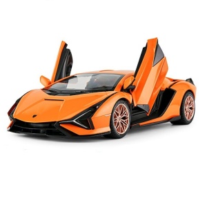 MASINA CU TELECOMANDA LAMBORGHINI SIAN PORTOCALIU CU SCARA 1 LA 14 - Img 4
