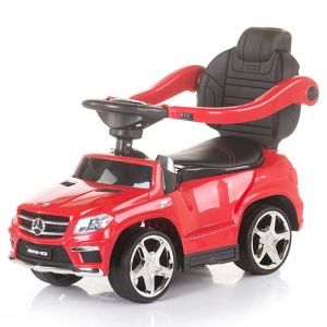 Masinuta de impins cu copertina Chipolino Mercedes Benz GL63 AMG red - Img 4