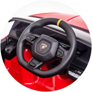 Masinuta electrica Chipolino Lamborghini Huracan red cu scaun din piele si roti EVA - Img 15
