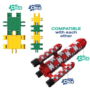 Nano Clics Pentru construit vehicule 250 piese, Clicformers - Img 4
