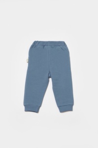 Pantaloni lungi, Two thread, 100%bumbac organic - Indigo, BabyCosy