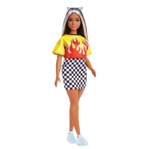 PAPUSA BARBIE FASHIONISTA BRUNETA CU SUVITE BLONDE - Img 2