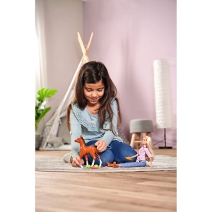 Papusa Simba Steffi Love Little Horse 29 cm cu figurina si accesorii - Img 9
