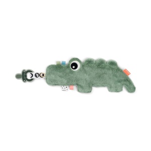 Paturica de atasat suzeta Done by Deer Cozy Friend Croco Green