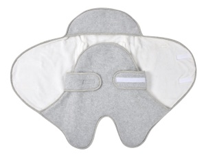 Paturica de infasat BabyNomade 0-6 luni Heather Grey - Img 4
