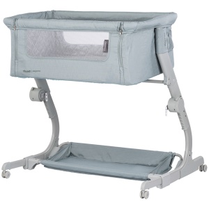 Patut co-sleeper Chipolino Eleganza cu laterala culisanta basil