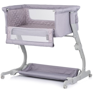 Patut co-sleeper Chipolino Eleganza cu laterala culisanta cloud - Img 2