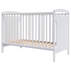 Patut copii din lemn Hubners Karly 120x60 cm alb - Img 1