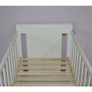 Patut copii din lemn Hubners Mira 120x60 cm alb cu sertar - Img 7