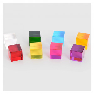 Perception Cubes, cuburi translucide, 8 piese, TickiT - Img 6