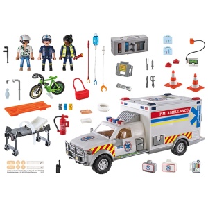 Playmobil - Ambulanta Cu Lumini Si Sunete - Img 3