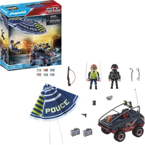 Playmobil - Parasuta Politiei Si Hot Cu Atv - Img 4