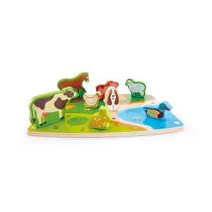 Puzzle din lemn - Animale de la ferma 3D - Img 2