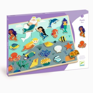 Puzzle lemn Ocean, Djeco - Img 1
