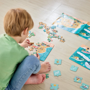 Puzzle pentru copii Prietenii Oceanului (3 in 1) si joc storytelling - Img 4