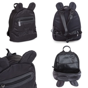 Rucsac pentru copii matlasat Childhome My First Bag Negru - Img 2