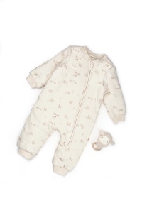 Salopeta cu fermoar, Lamb, BabyCosy, 100% bumbac organic