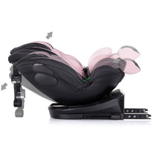 Scaun auto Chipolino Hypnotic I-Size 40-150 cm cu sistem Isofix si sezut rotativ pink marshmallow - Img 9