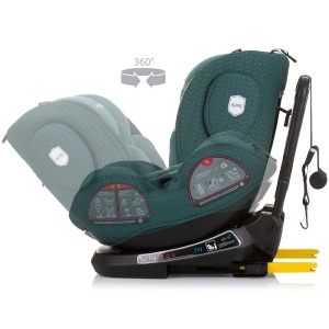 Scaun auto Chipolino Peak I-Size 40-150 cm pastel green cu sistem Isofix - Img 6