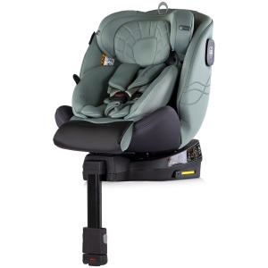 Scaun auto Chipolino Premium I-Size 40-150 cm cu sistem Isofix basil - Img 2