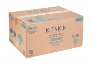 Scutece Hipoalergenice Eco Kit&Kin Chilotel XL6, Marimea 6, 15 kg+, 108 buc - Img 1