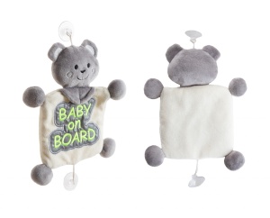 Semn reflectorizant Baby on Board BabyJem, verde