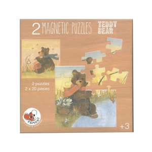 Set 2 puzzle-uri magnetice Ursuletul de plus, Egmont Toys - Img 1