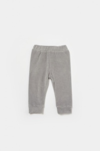 Set bluzita si pantaloni Elefant, 80%bumbac organic si 20% poliester - Gri, BabyCosy
