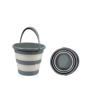 Set cadita pliabila de baie Babyjem, 5 piese, antracit - Img 5